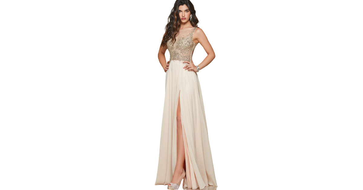 Impero Couture abito da cerimonia in tulle con ricami strass nero